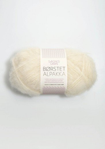 Børstet alpakka (12 m = 10 cm)